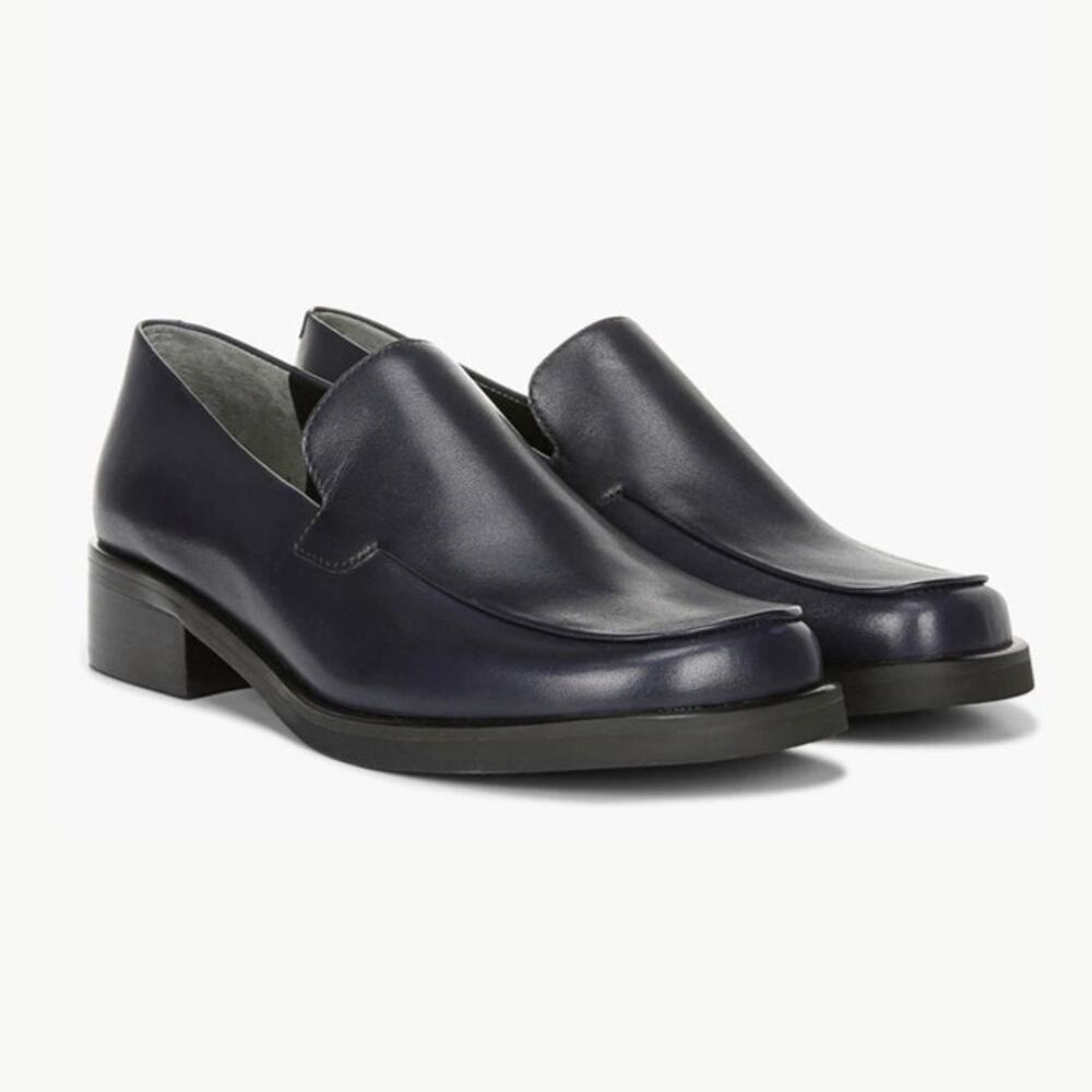 NIB Franco Sarto Bocca Slip On Loafer Navy Blue 7M